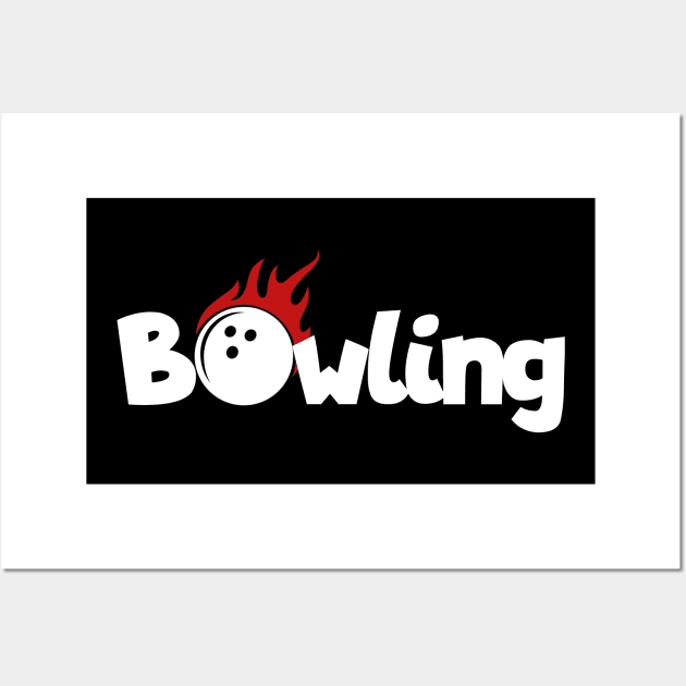 Bowling fire Wall Art by maxcode